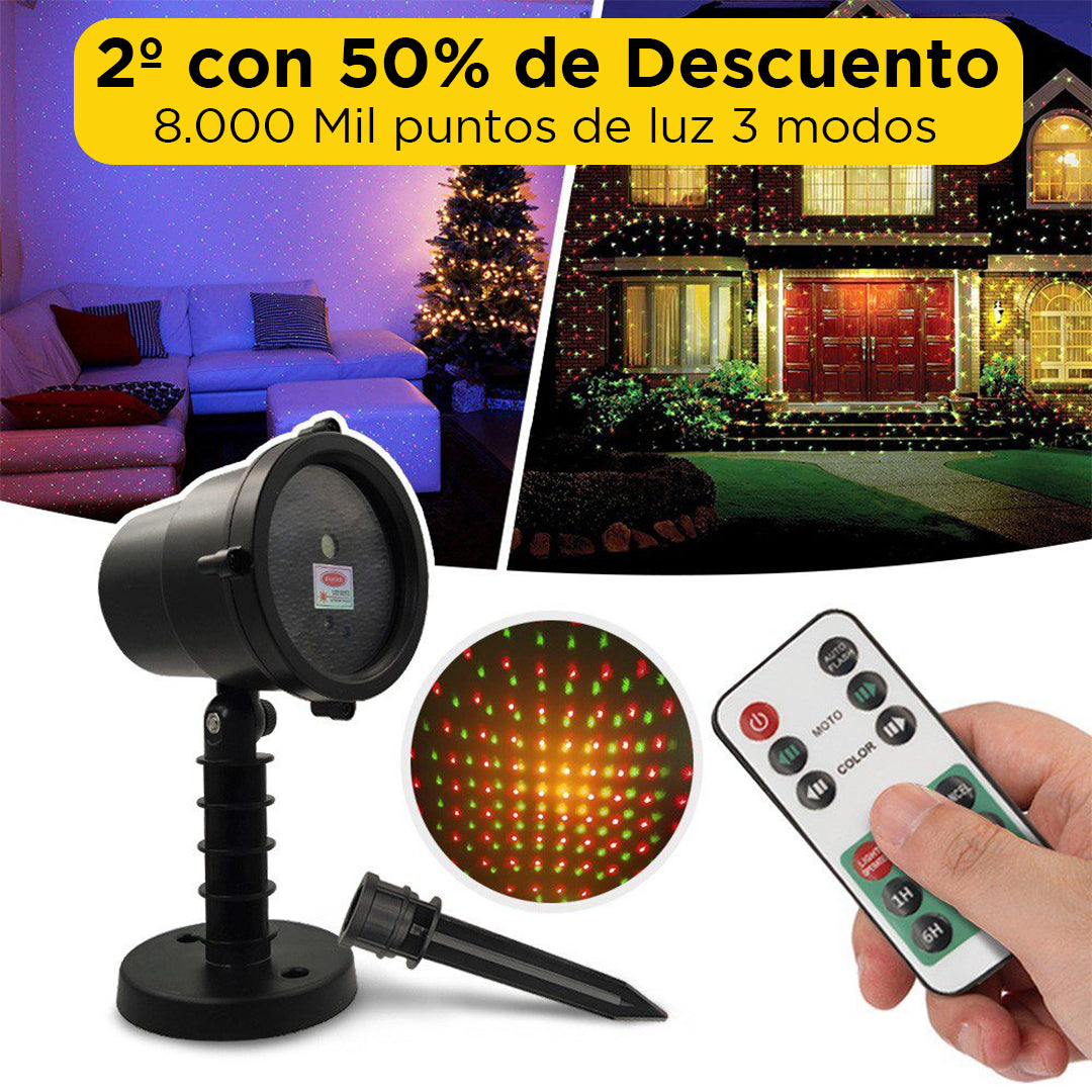 Proyector Luz Navideña - Automático [Incluye control remoto]